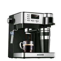 Macchine Espresso Aicook CM6827 L - Nero/Argento