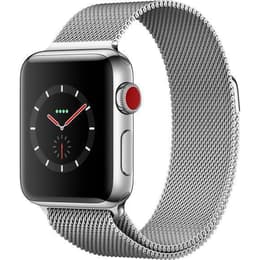 Apple Watch (Series 3) 42 mm - Acciaio inossidabile Argento - Maglia milanese Argento