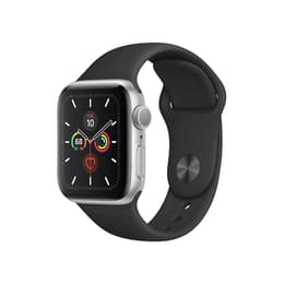 Apple Watch (Series 5) 2019 GPS 40 mm - Alluminio Argento - Cinturino Sport Nero