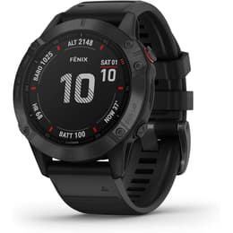 Smart Watch Cardio­frequenzimetro GPS Garmin Fenix 6 Sapphire - Nero