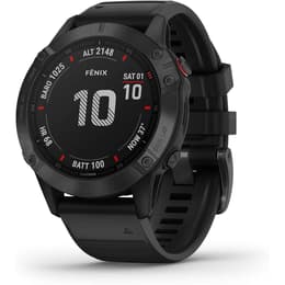 Smart Watch Garmin Cardiofrequenzimetro GPS Fenix 6 Sapphire - Nero