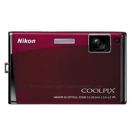 Macchina fotografica compatta CoolPix S60 - Rosso + Nikon Nikkor Optical Zoom 33-165 mm f/3.8-4.8 f/3.8-4.8