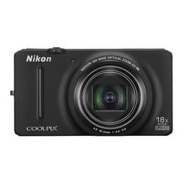 Compact Nikon Coolpix S9200 - Nero