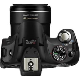 Fotocamera Bridge compatta PowerShot SX30 IS - Nero + Canon Canon Zoom Lens 4.3-150.5 mm f/2.7-5.8 USM f/2.7-5.8
