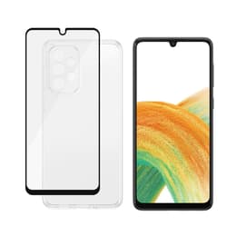 Cover Galaxy A33 5G e shermo protettivo - Silicone - Trasparente