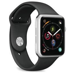 Apple Watch Series 4 (2018) GPS + Cellular 44 mm - Alluminio Argento - Cinturino Sport Nero