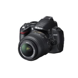 Reflex - Nikon D3000 - Nero + Obiettivo Nikon Nikkor AF-S DX 18-55mm f/3.5-5.6 G II ED