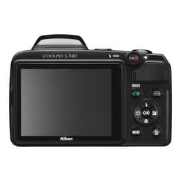 Macchina fotografica compatta Coolpix L320 - Nero + Nikon Nikkor 26X Wide Optical Zoom ED VR 22.5-585mm f/3.1-5.9 f/3.1-5.9
