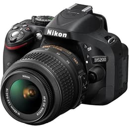 Reflex - Nikon D5200 - Nero + Obiettivo Nikon AF-S DX Nikkor 18-55mm f/3.5-5.6G ED