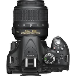 Reflex - Nikon D5200 - Nero + Obiettivo Nikon AF-S DX Nikkor 18-55mm f/3.5-5.6G ED