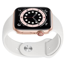 Apple Watch Series 5 (2019) GPS + Cellular 44 mm - Acciaio inossidabile Oro - Cinturino Sport Bianco