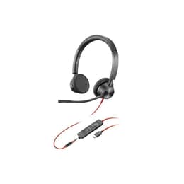 Cuffie con microfono Plantronics Poly Blackwire 3325 - Nero/Rosso