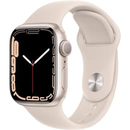 Apple Watch (Series 7) 2021 GPS 41 mm - Alluminio Bianco - Sport loop Bianco