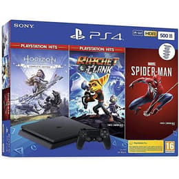 PlayStation 4 Slim 500GB - Nero + Marvel’s Spider-Man + Horizon Zero Dawn + Ratchet & Clank
