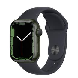 Apple Watch (Series 7) 2021 GPS 41 mm - Alluminio Verde - Cinturino Sport Nero