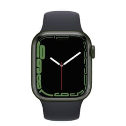 Apple Watch (Series 7) 2021 GPS 41 mm - Alluminio Verde - Cinturino Sport Nero