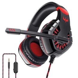 Cuffie gaming a filo con microfono Ovleng OV-P40 - Nero/Rosso