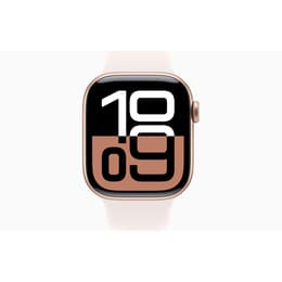 Apple Watch Series 10 (2024) GPS + Cellular 42 mm - Alluminio Oro rosa - Cinturino Sport Galassia