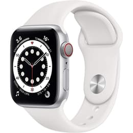 Apple Watch (Series 6) 2020 GPS + Cellular 40 mm - Alluminio Argento - Cinturino Sport Bianco