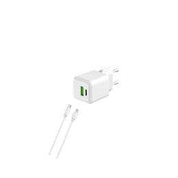 Cavo e Wallplug (USB-C + Lightning) 20W - WTK