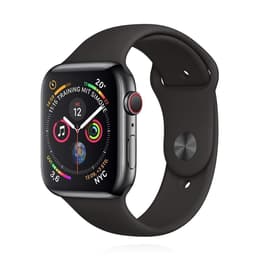 Apple Watch (Series 4) 2018 GPS + Cellular 44 mm - Acciaio inossidabile Grigio Siderale - Sport Nero