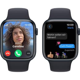 Apple Watch (Series 8) 2023 GPS + Cellular 45 mm - Alluminio Mezzanotte - Cinturino Sport Nero