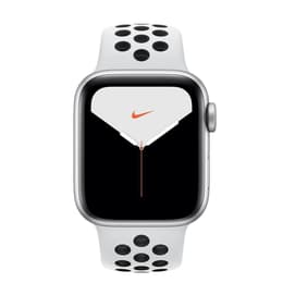 Apple Watch (Series 5) 2019 GPS 40 mm - Alluminio Argento - Cinturino Nike Sport Platino/nero