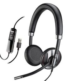 Cuffie riduzione del rumore wireless con microfono Plantronics Blackwire C725 - Nero