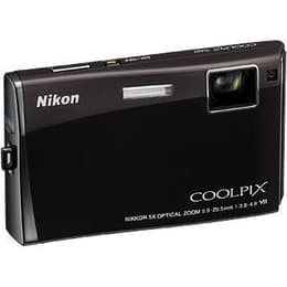 Compatto Nikon CoolPix S60 - Nero + Obittivo Nikon Nikkor Optical Zoom 33-165mm f/3.8-4.8