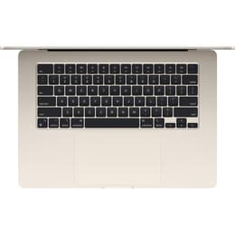 MacBook Air 15" (2024) - Apple M3 con CPU 8-core e GPU 10-Core - 16GB RAM - SSD 256GB - Display standard - QWERTY - Inglese
