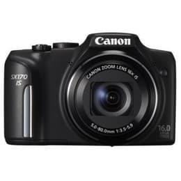 Macchina fotografica compatta PowerShot SX170 IS - Nero + Canon Canon 5-80mm f/3.5-5.9 f/3.5-5.9