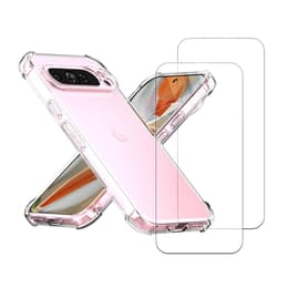 Cover Pixel 9 Pro XL e 2 schermi di protezione - TPU - Trasparente