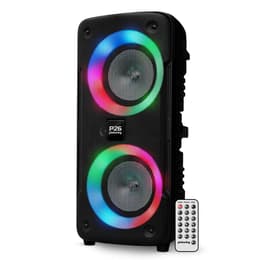 Altoparlanti Bluetooth Enceinte Sonorisation Autonome sur batterie à LED - Pickering PANTHER P26 - 300W, Bluetooth USB SD, 4 modes Equaliseurs, Téléco - Nero