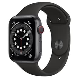 Apple Watch (Series 6) 2020 GPS + Cellular 44 mm - Titanio Grigio Siderale - Sport loop Nero