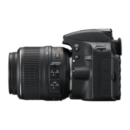 Reflex - Nikon D3200 Nero + obiettivo Nikon DX Nikkor AF-S 18-55mm f/3.5-5.6G