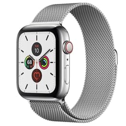 Apple Watch (Series 5) 2019 GPS 44 mm - Alluminio Argento - Loop in maglia milanese Argento