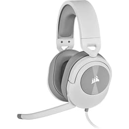 Cuffie riduzione del rumore gaming a filo con microfono Corsair HS55 - Bianco