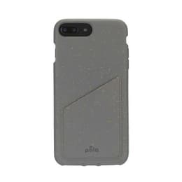 Cover iPhone 6 Plus/6S Plus/7 Plus/8 Plus - Materiale naturale - Grigio