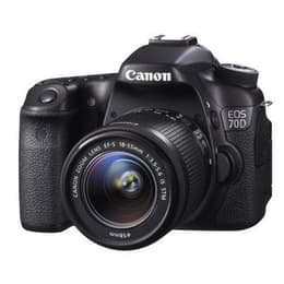 Reflex Canon EOS 70D - Nero + Obbietivo Canon Zoom Lens EF-S 18-55mm f/3.5-5.6 IS STM