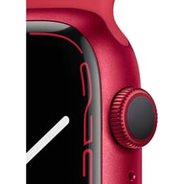 Apple Watch (Series 7) 2021 GPS 45 mm - Alluminio Rosso - Cinturino Sport Rosso
