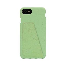 Cover iPhone SE (2022/2020)/8/7/6/6S - Materiale naturale - Verde menta