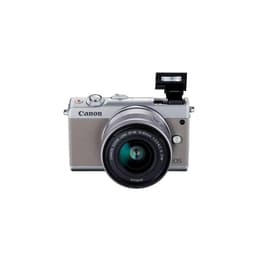 EOS M100 - Grigio + Canon Canon Zoom Lens EF-M 15-45 mm f/ 3.5-6.3 IS STM f/3.5-6.3