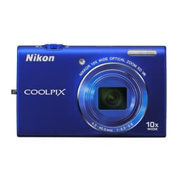 Macchina fotografica compatta Coolpix S6200 - Blu + Nikon Nikkor f/3.2–5.6