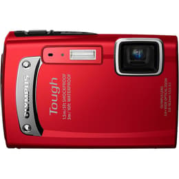 Macchina fotografica compatta - Olympus Tough TG-310 - Rojo + Obiettivo OLYMPUS WIDE OPTICAL ZOOM 28–102 mm F3.9–5.9