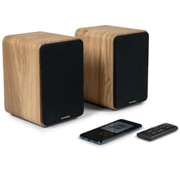 Altoparlanti Bluetooth Enceintes de bibliothèque, Caisson Bois COSY - 100W - Thomson WS602DUO - Bluetooth 5.0, Entrée optique câble inclus -
