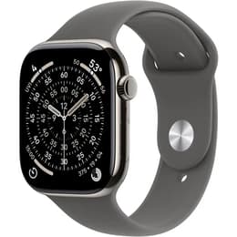 Apple Watch (2025) GPS + Cellular 46 mm - Titanio - Cinturino Sport Grigio