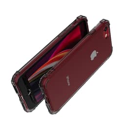 Cover iPhone SE (2022/2020)/8/7/6/6S - Silicone - Nero/Trasparente
