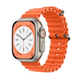 Apple Watch Ultra (2022) GPS + Cellular 49 mm - Titanio Titanio naturale - Cinturino Ocean Arancione