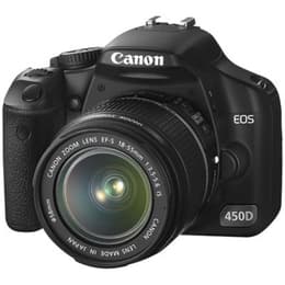 Reflex - Canon EOS 450D Nero + obiettivo Canon Zoom Lens EF-S 18-55mm f/3.5-5.6 IS