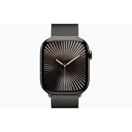 Apple Watch Series 10 (2024) GPS + Cellular 46 mm - Titanio Ardesia - Loop in maglia milanese Nero